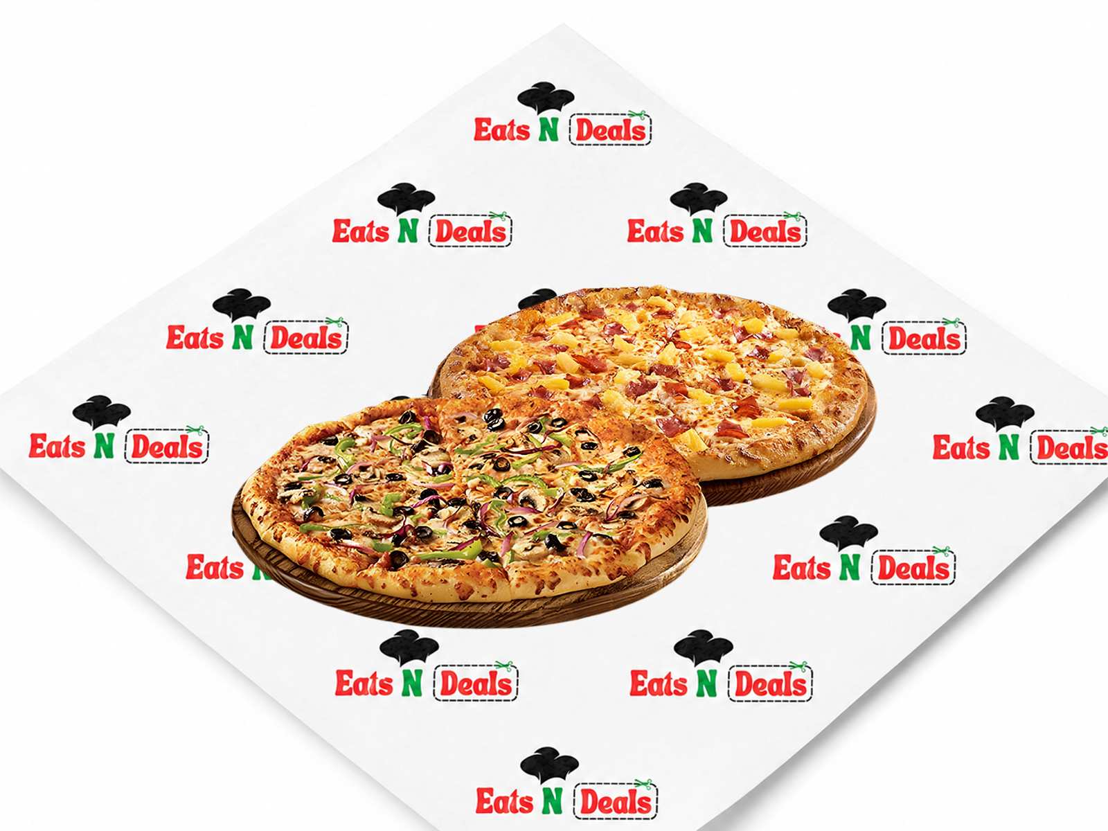 2 x 12" PIZZAS 